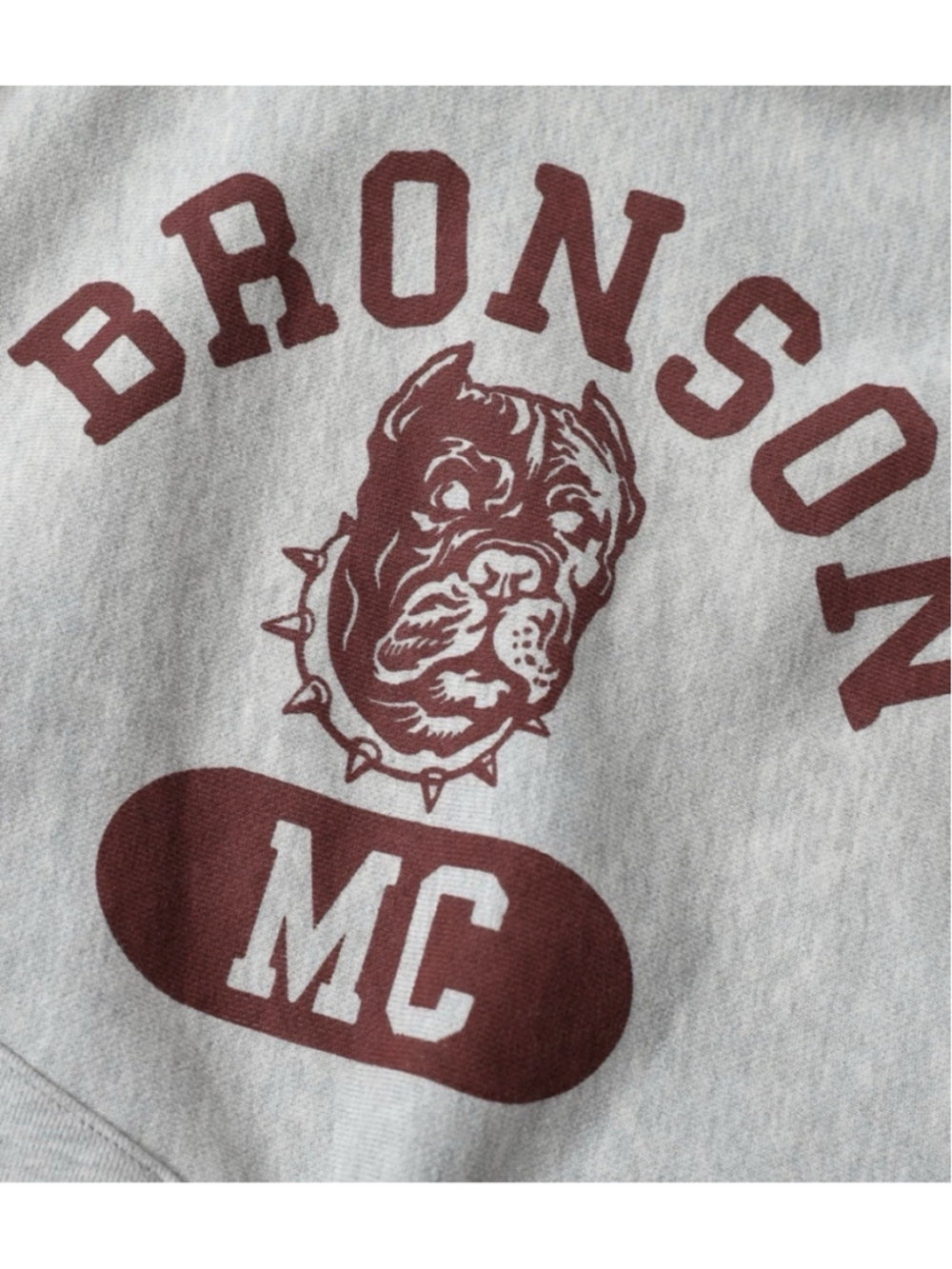 Bronson Heavyweight Motorcycle Club Hoodie Winter Gray Hooded Sweatshirt 38 - Picture 6 of 10